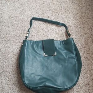 White house black market hunter green handbag
